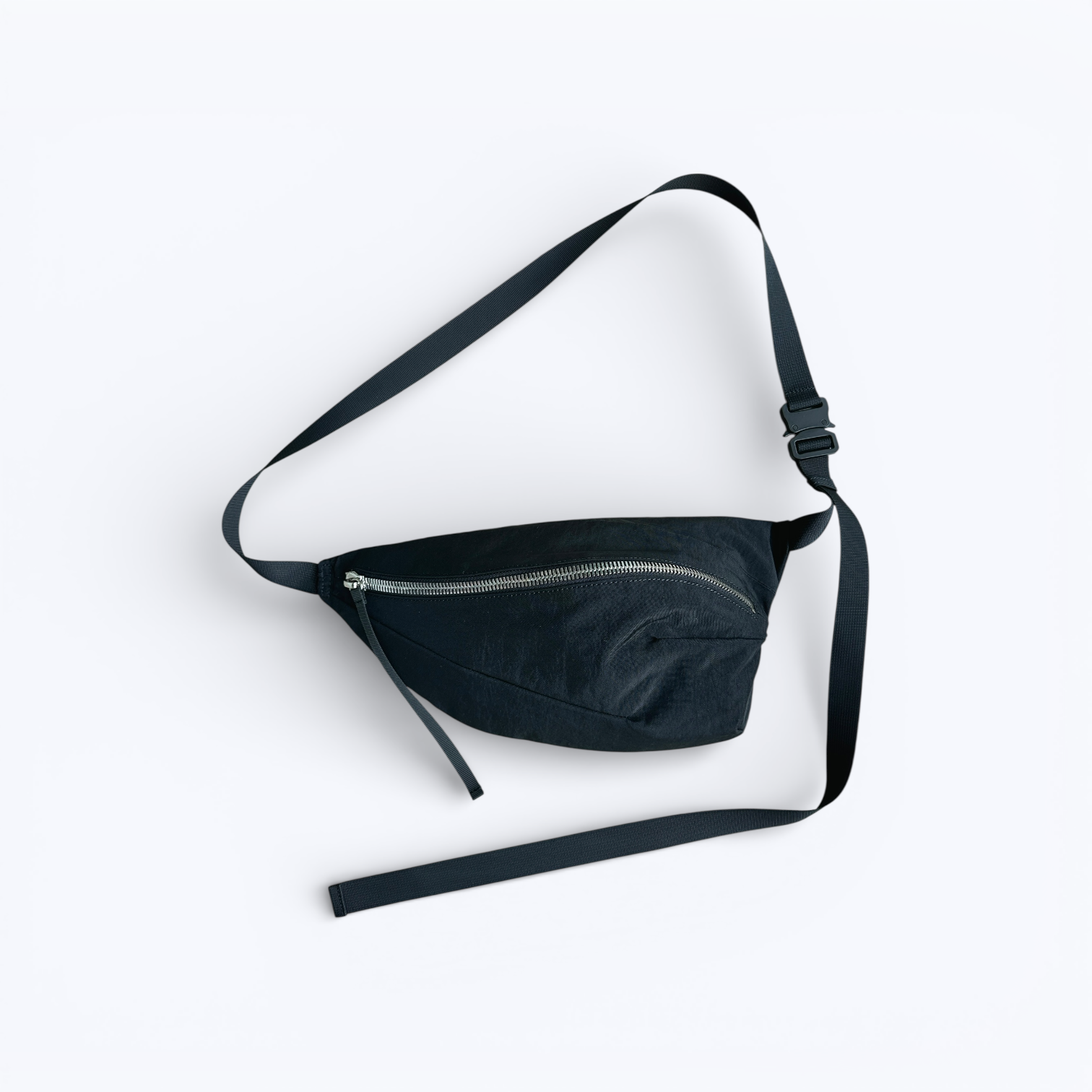 nylon 1 - black nylon crossbody bag | werkschwarz - avant garde